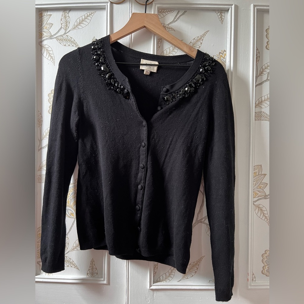 ECI embellished button up cardigan
